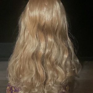 My First Disney Princess Rapunzel 15" & BEAUTIFUL Large White Carriage Horse Toy